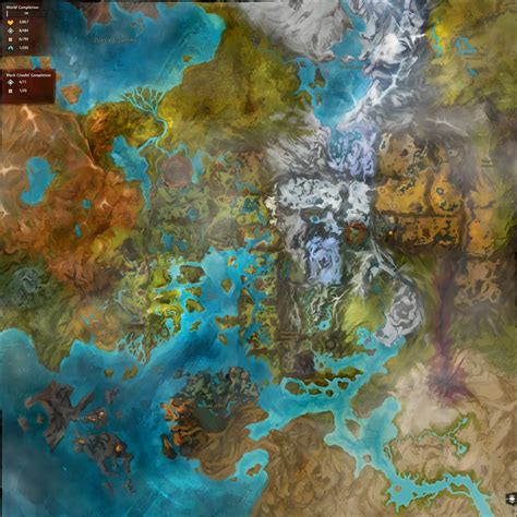 <strong>Map</strong> of zones in the world of Tyria. . Gw2 interactive map